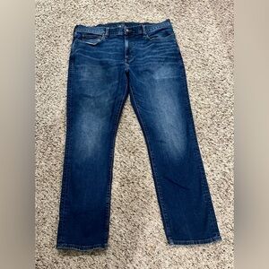 J. Crew Men's Straight Jeans in Deep Indigo Wash